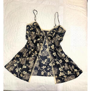 Vintage 90s Y2K Victoria's Secret Babydoll Lingere Top Lace